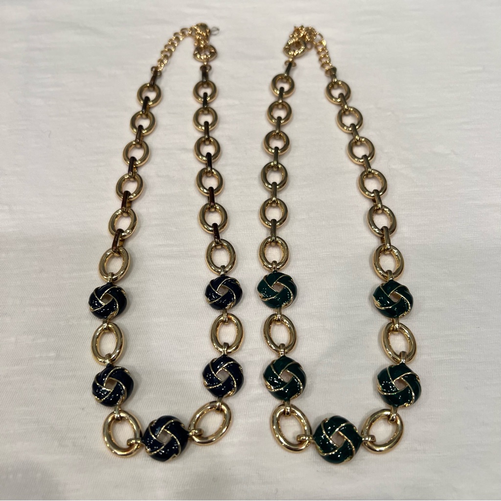 Two Lands End Enamel Necklaces 38$